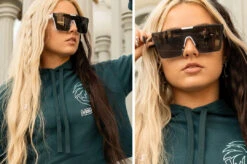 Clarity Sunglasses: White -Heat Wave Visual clarity white girl2