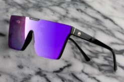 Clarity Sunglasses: BLACK -Heat Wave Visual clarity rose ultraV