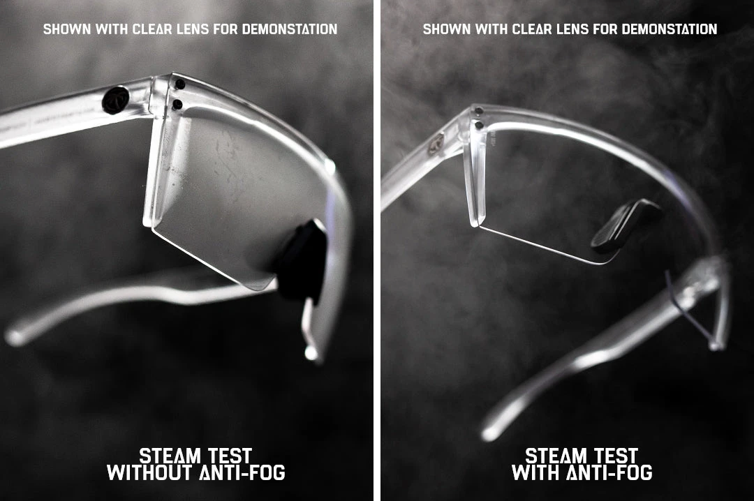Lazer Face Sunglasses: Black Frame Anti Fog Black Lens Z87 Lazer Face Sunglasses: Black Frame Anti Fog Black Lens Z87 -Heat Wave Visual clearforblacklens