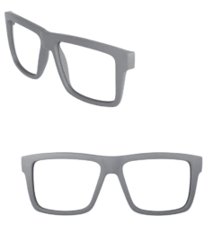 Custom Vise 7 Custom Vise -Heat Wave Visual frame steel grey