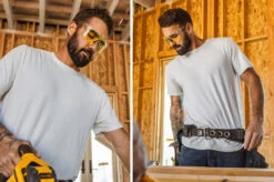 Future Tech Sunglasses: Vapor Clear Frame Hi-Vis Yellow Lens Z87+ 4 Future Tech Sunglasses: Vapor Clear Frame Hi-Vis Yellow Lens Z87+ -Heat Wave Visual future hivis