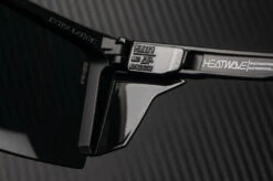 Performance XL Lazer Face Sunglasses: Black Z87+ 5 Performance XL Lazer Face Sunglasses: Black Z87+ -Heat Wave Visual lazer side shield detail 1