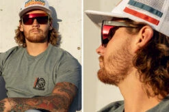 Performance Lazer Face Sunglasses: Red/Orange Z87+ 5 Performance Lazer Face Sunglasses: Red/Orange Z87+ -Heat Wave Visual lazer sunblast lifestyle