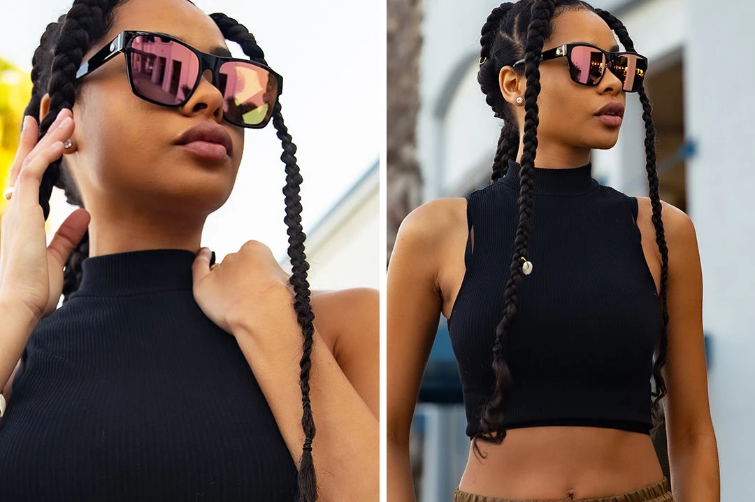Marylin Sunglasses: BLACK Marylin Sunglasses: BLACK -Heat Wave Visual marylin blackrose