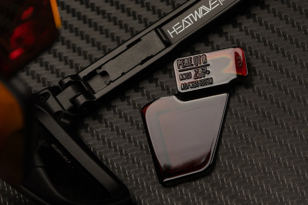 Performance Quatro Sunglasses: Red/Orange Z87+ Performance Quatro Sunglasses: Red/Orange Z87+ -Heat Wave Visual quatro side shield