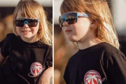 Kids Lazer Face Sunglasses: Static 6 Kids Lazer Face Sunglasses: Static -Heat Wave Visual static scarlet