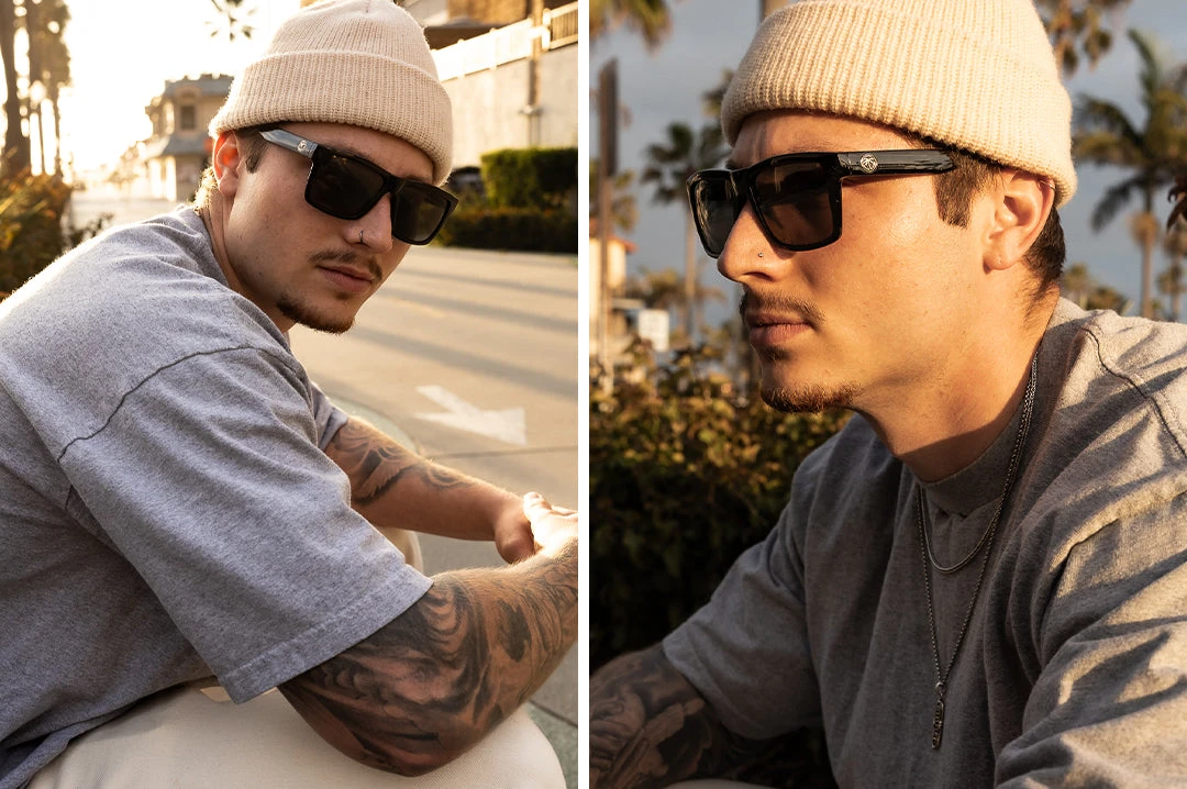 USA VISE Sunglasses: GLOSS BLACK USA VISE Sunglasses: GLOSS BLACK -Heat Wave Visual usa VISE