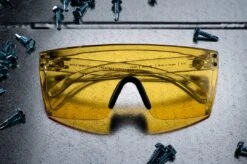 Lazer Face Glasses: HI-VIS YELLOW Z87 6 Lazer Face Glasses: HI-VIS YELLOW Z87 -Heat Wave Visual yellows
